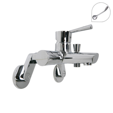 Diverter Bath/Shower Mixer only with Fittings and Long Handle