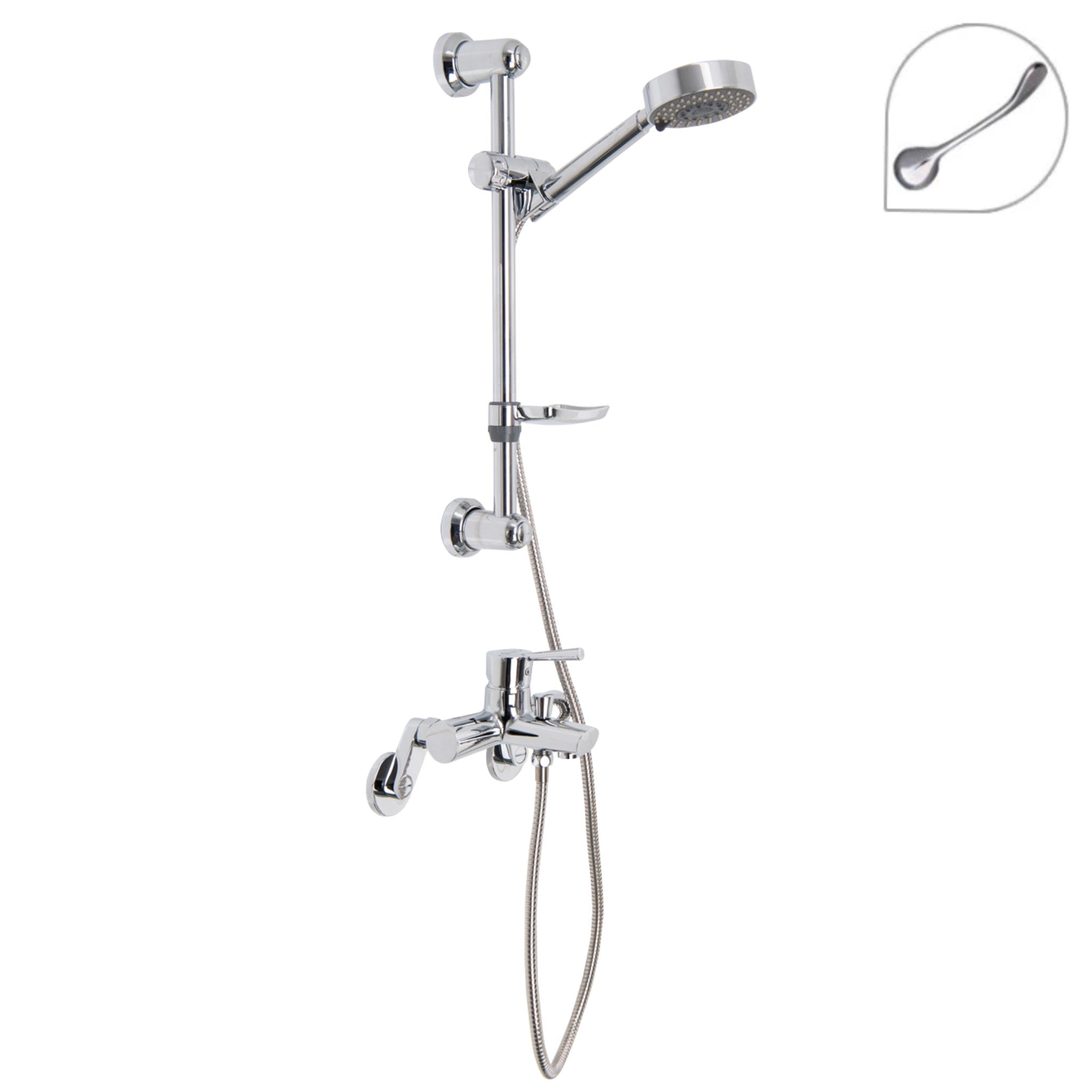 Diverter Bath/Shower with Long Handle