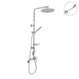 Aura Rainfall Shower with Long Handle - Rectangle/Round