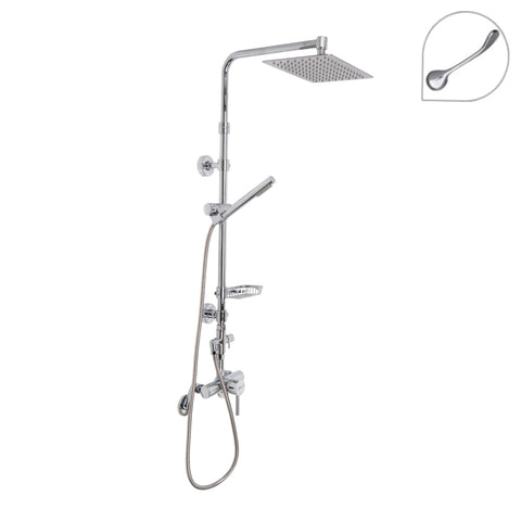 Rain Shower Sunflower with Long Handle - Rectangle/Round